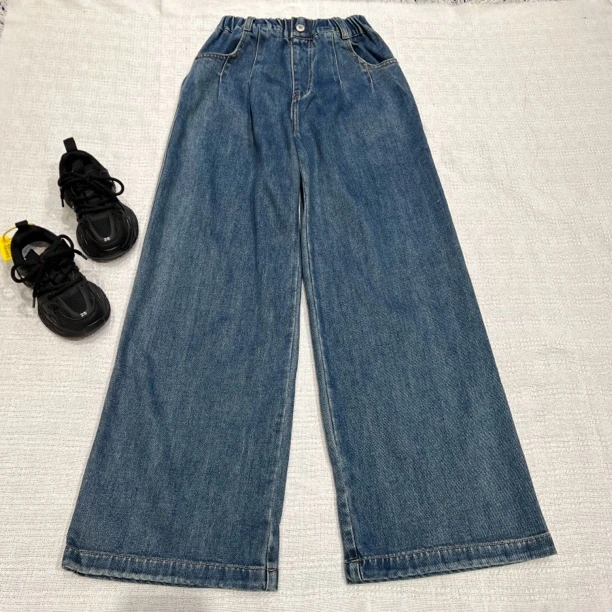 11029高端潮流时尚百搭休闲牛仔阔腿裤C20-4-3