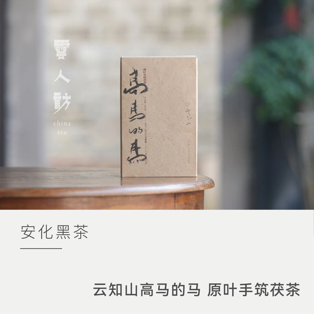 【云知山高马的马】原叶手筑茯茶 茶叶安化黑茶 云人访860克