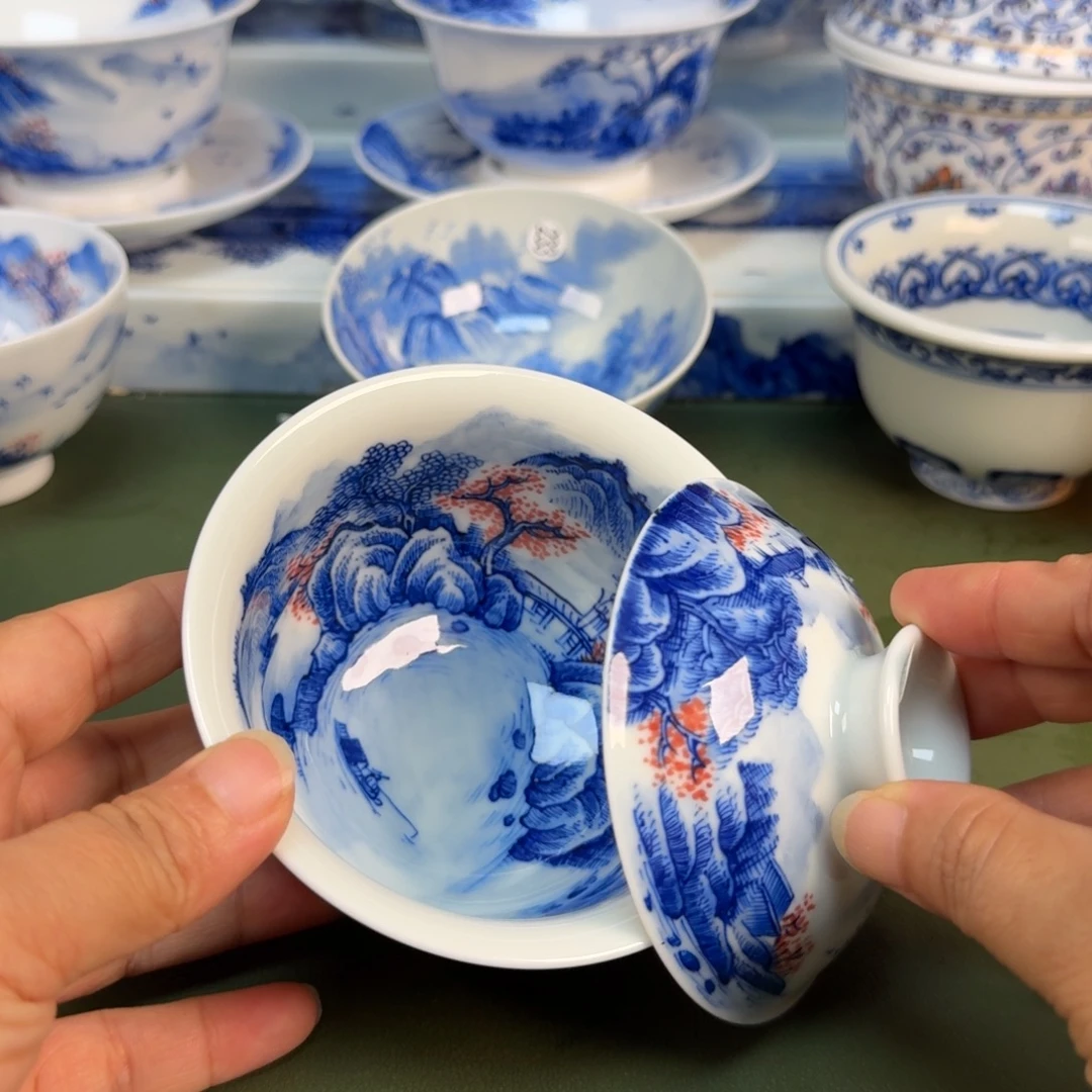 景德镇纯手绘茶具具圆圆218