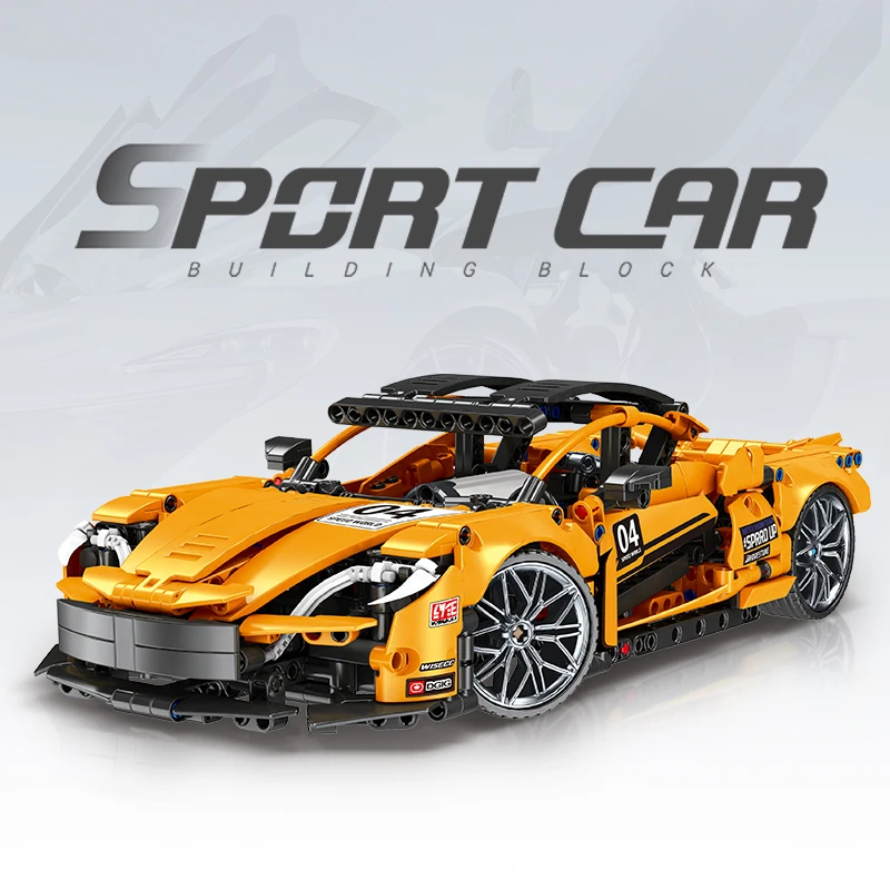 经典迈凯伦P1跑车积木车益智拼装模型益智玩具男生礼物