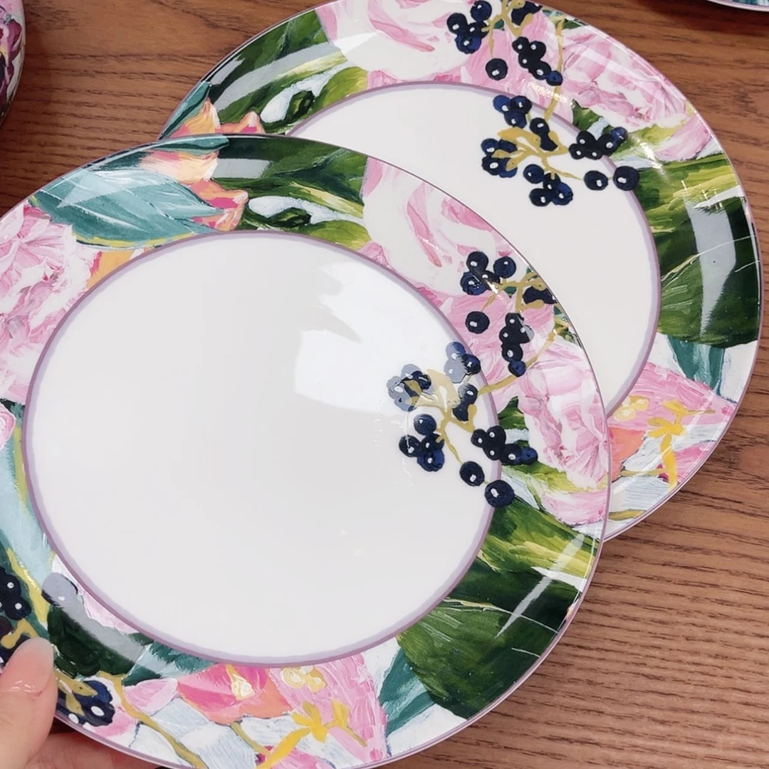 【闪购商品】瓷片浅菜盘—————————-