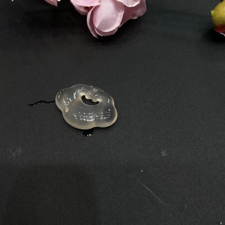 如意祥云锁高冰透精美坠链锁福平安锁