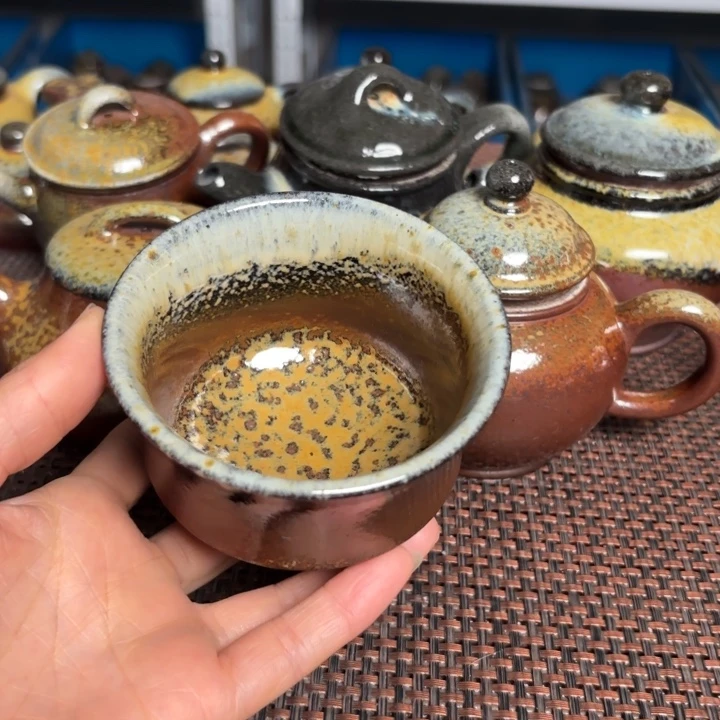 茶杯紫砂压手竹节160 C