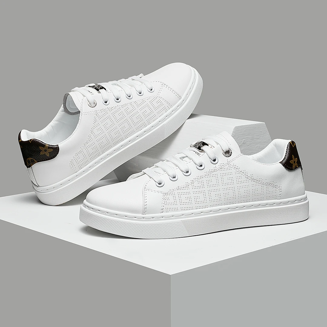 杰特公羊3199男款小白鞋秋季新款透气真皮男鞋品质休闲板鞋低帮