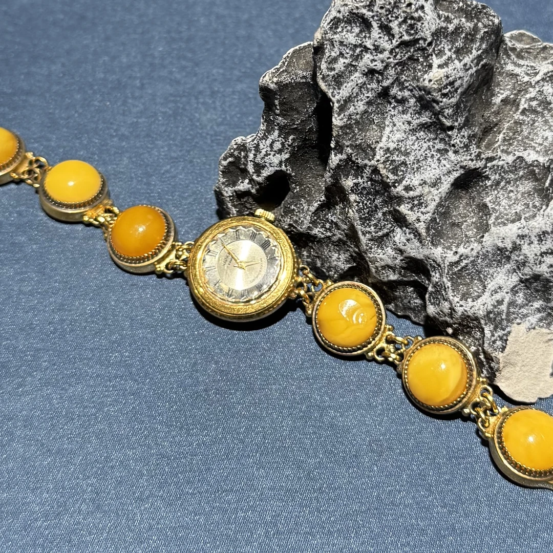 复古精致机械蜡手链款小圆表 表盘约20.5mm G9606