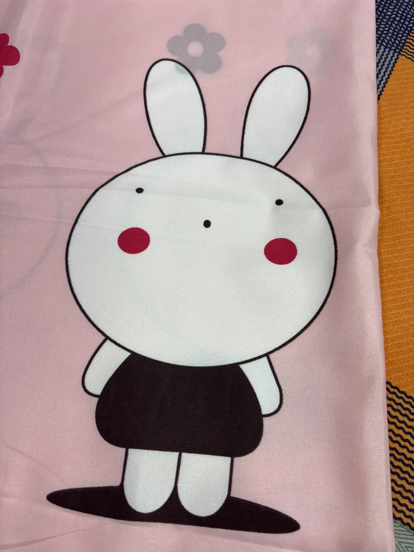 小兔子 布头90*220（不是纯棉，介意勿拍）