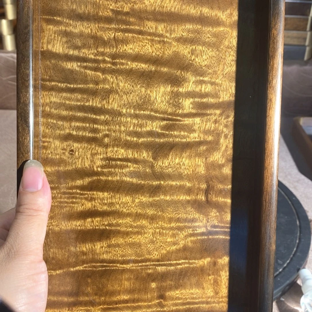 金丝楠金丝楠木乌木文盘
