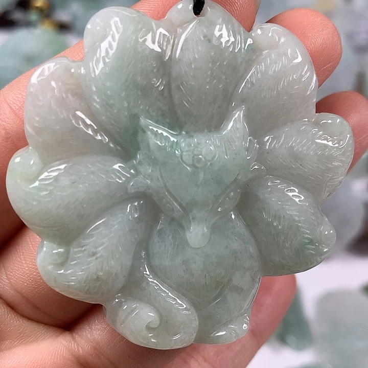颈饰未镶嵌翡翠九尾狐福利
