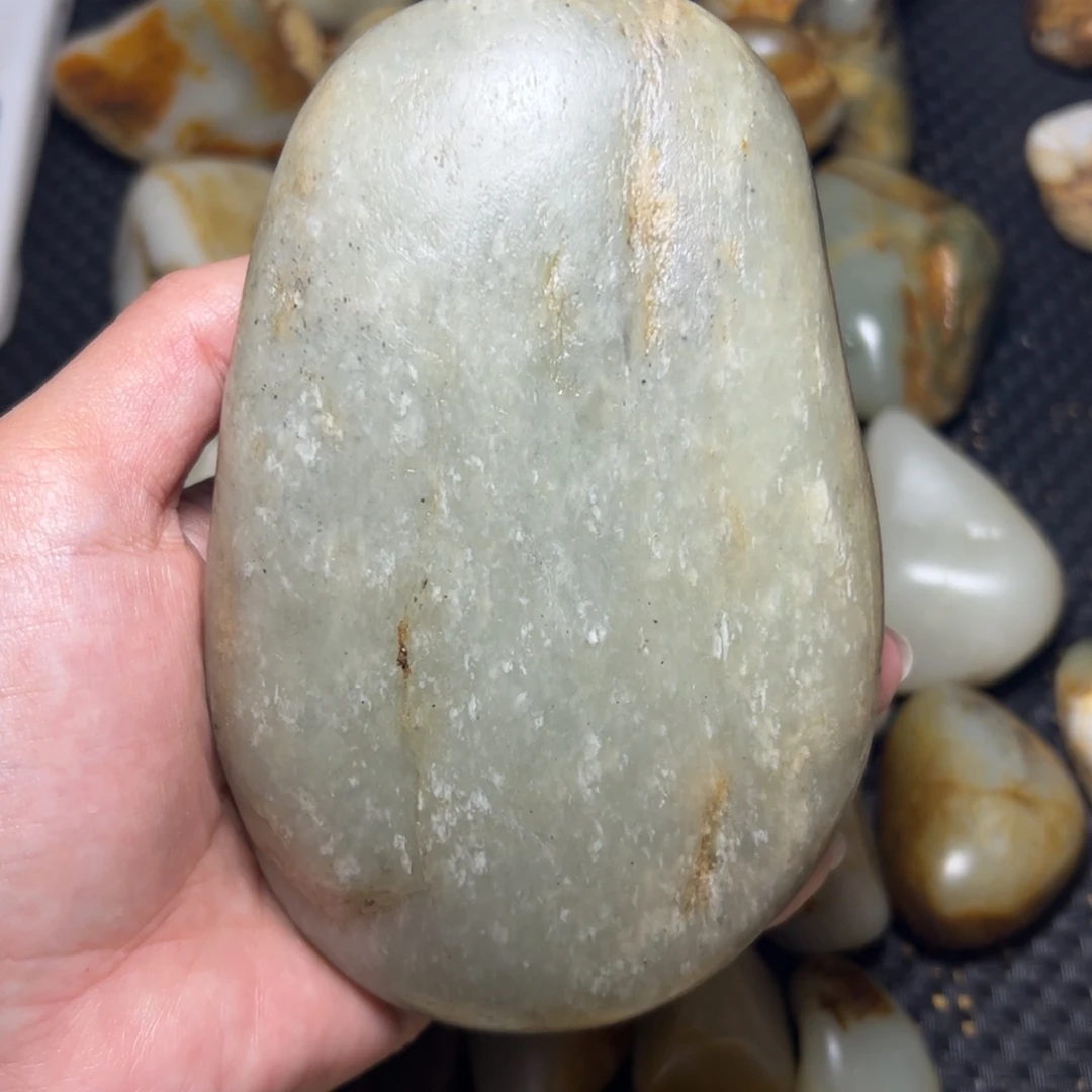 和田玉未镶嵌挂件A56