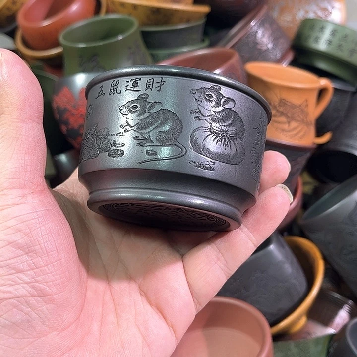 茶杯紫砂全手工紫砂主人杯