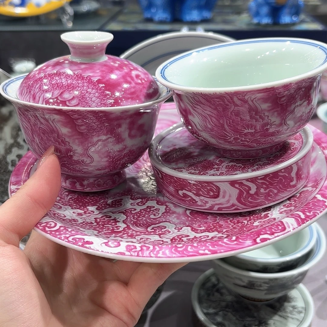 瓷片景德镇瓷器精品陈列