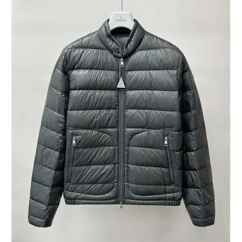未使用 MONCLER  ACorus 袖标 薄款 灰黑男士外套 1A10600