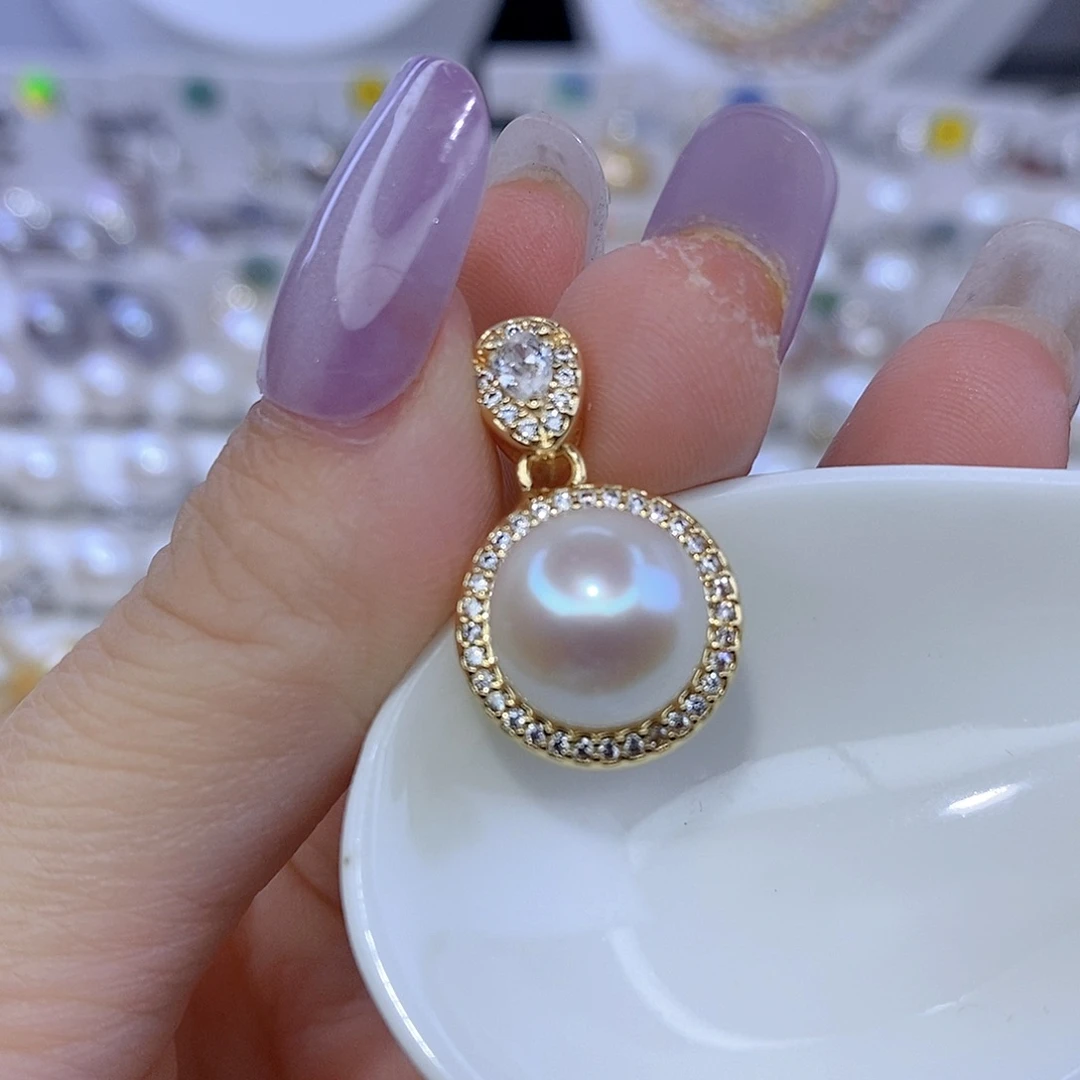 颈饰合金淡水珍珠