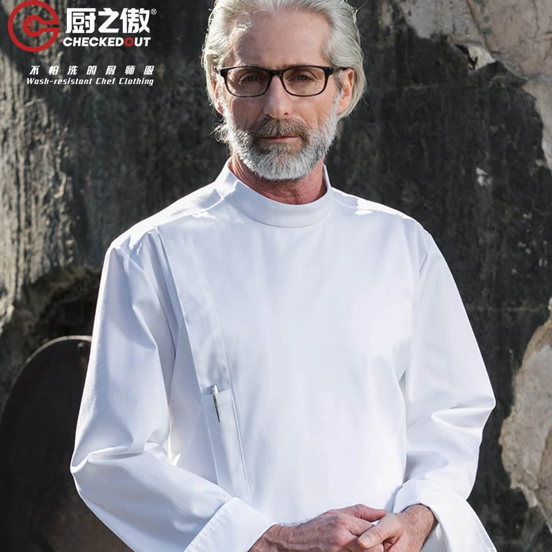 多米来哒哒领高档酒店餐厅后厨厨房厨师长工作服工装