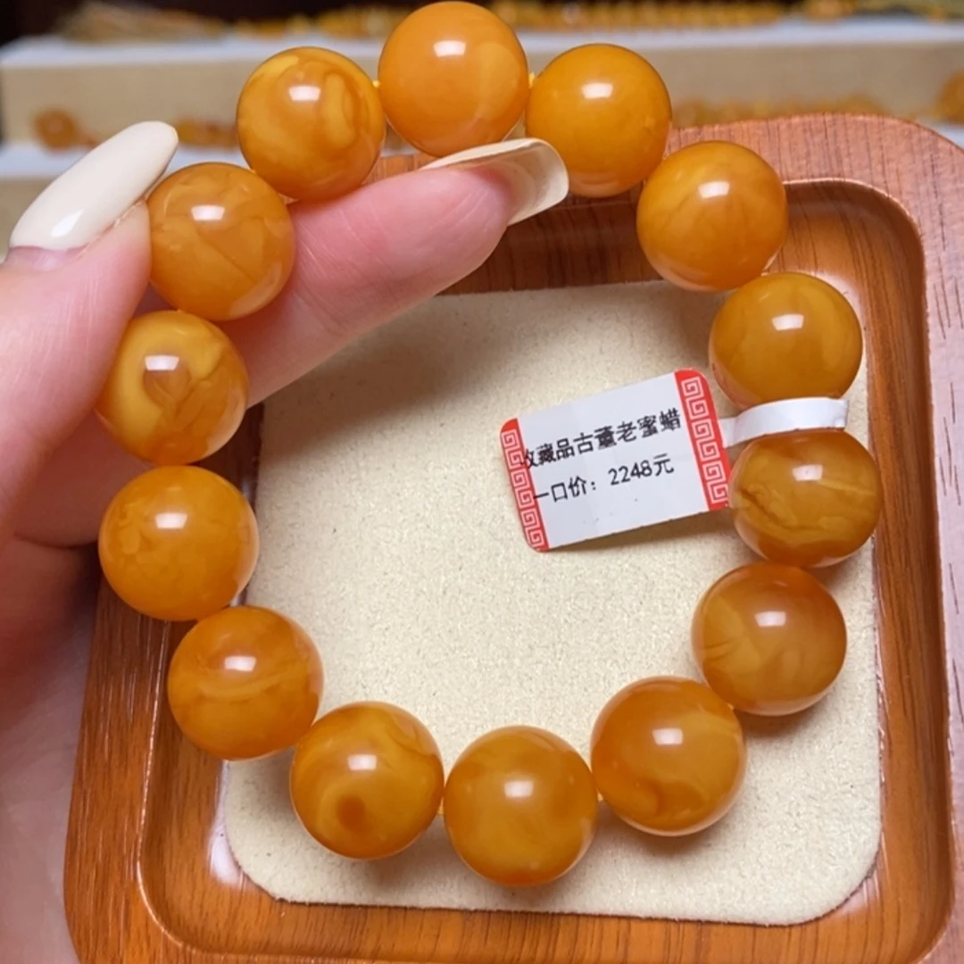 【闪购商品】未镶嵌蜜蜡手链手串