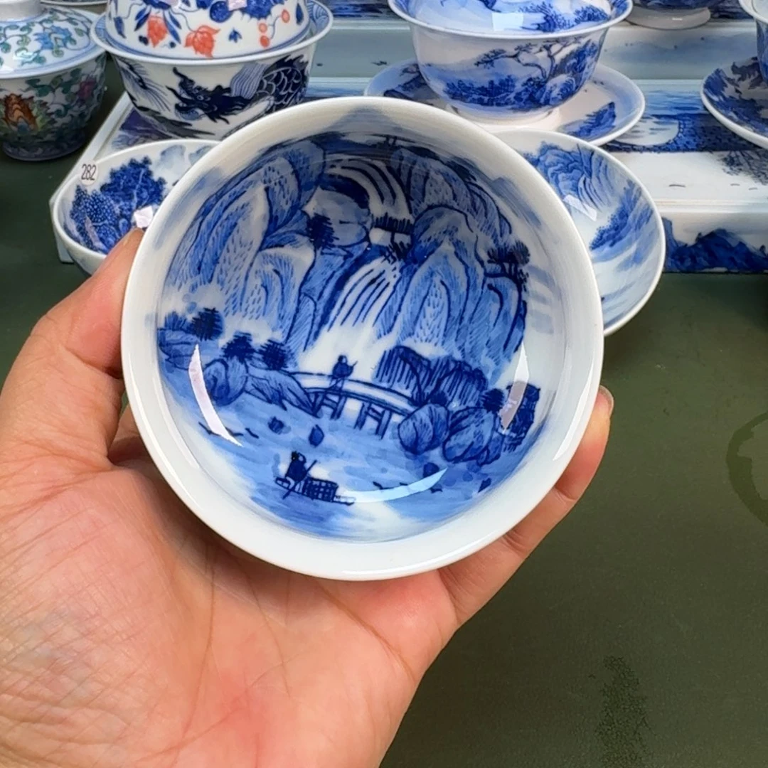 景德镇纯手绘茶具圆圆236