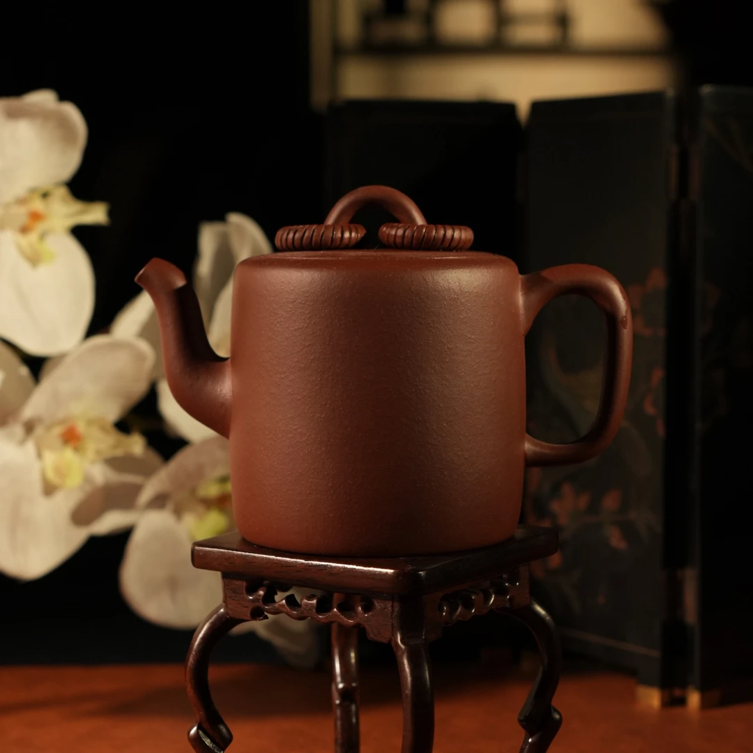 拂云轩【景舟双圈壶】原矿紫泥 约250cc/宜兴原矿紫砂壶