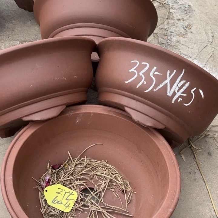 紫砂花盆  100-4。     33.5-14.5