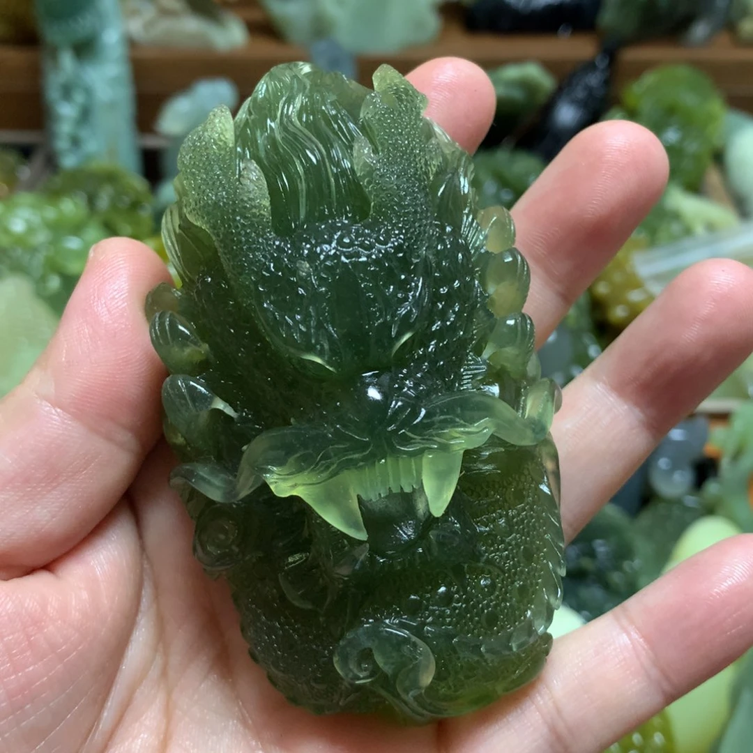 岫玉手把未镶嵌春**开手把