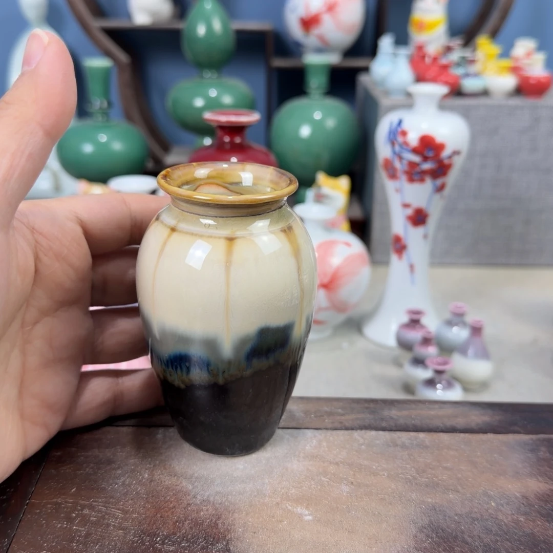 陶瓷手工小花器摆件