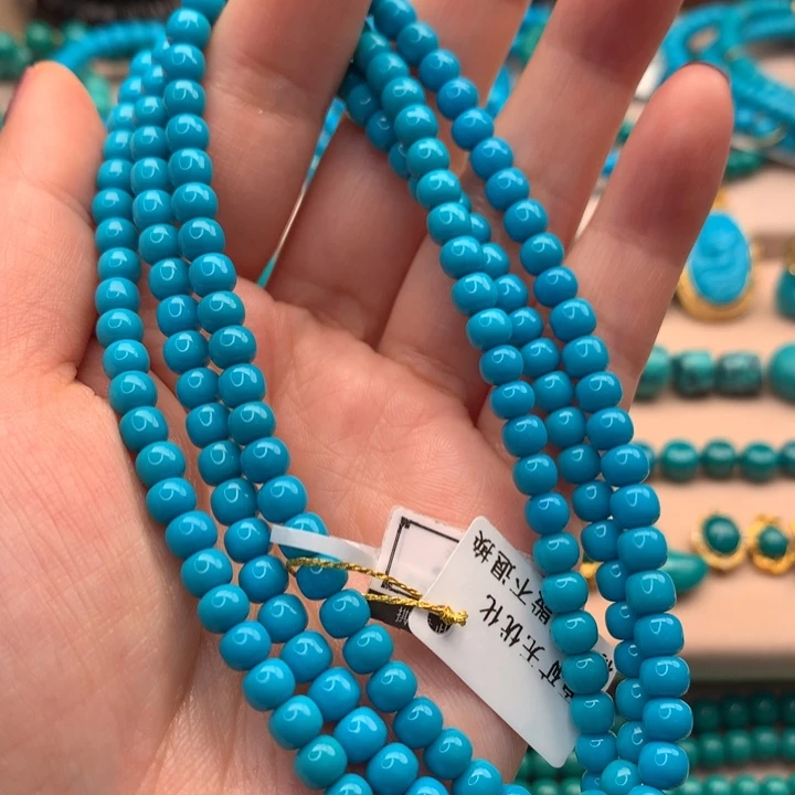 绿松石未镶嵌湖北天然原矿绿松石5