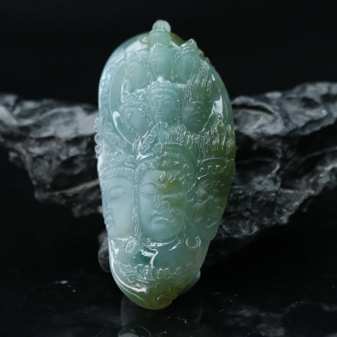 FC13天然缅甸翡翠A货一念之间/100297/保利厦门拍卖