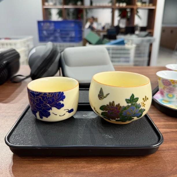 C78 主人杯变色牡丹两个一组