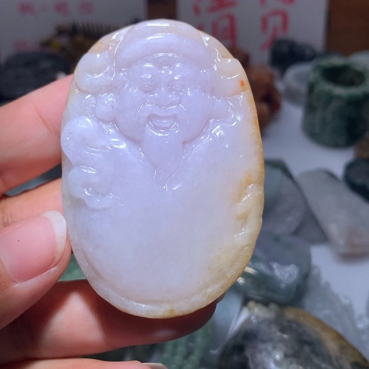 翡翠未镶嵌颈饰保真天然A货翡翠