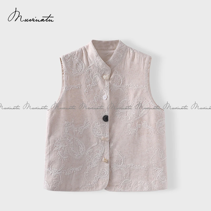 浮雕刺绣重工提花马甲MJ915116