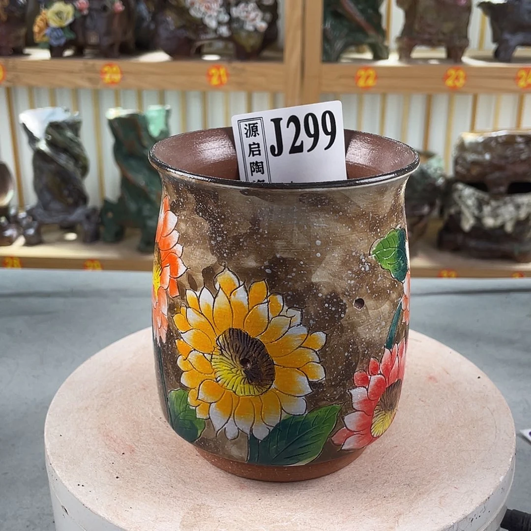 紫砂花盆景德镇陶瓷多肉花盆299