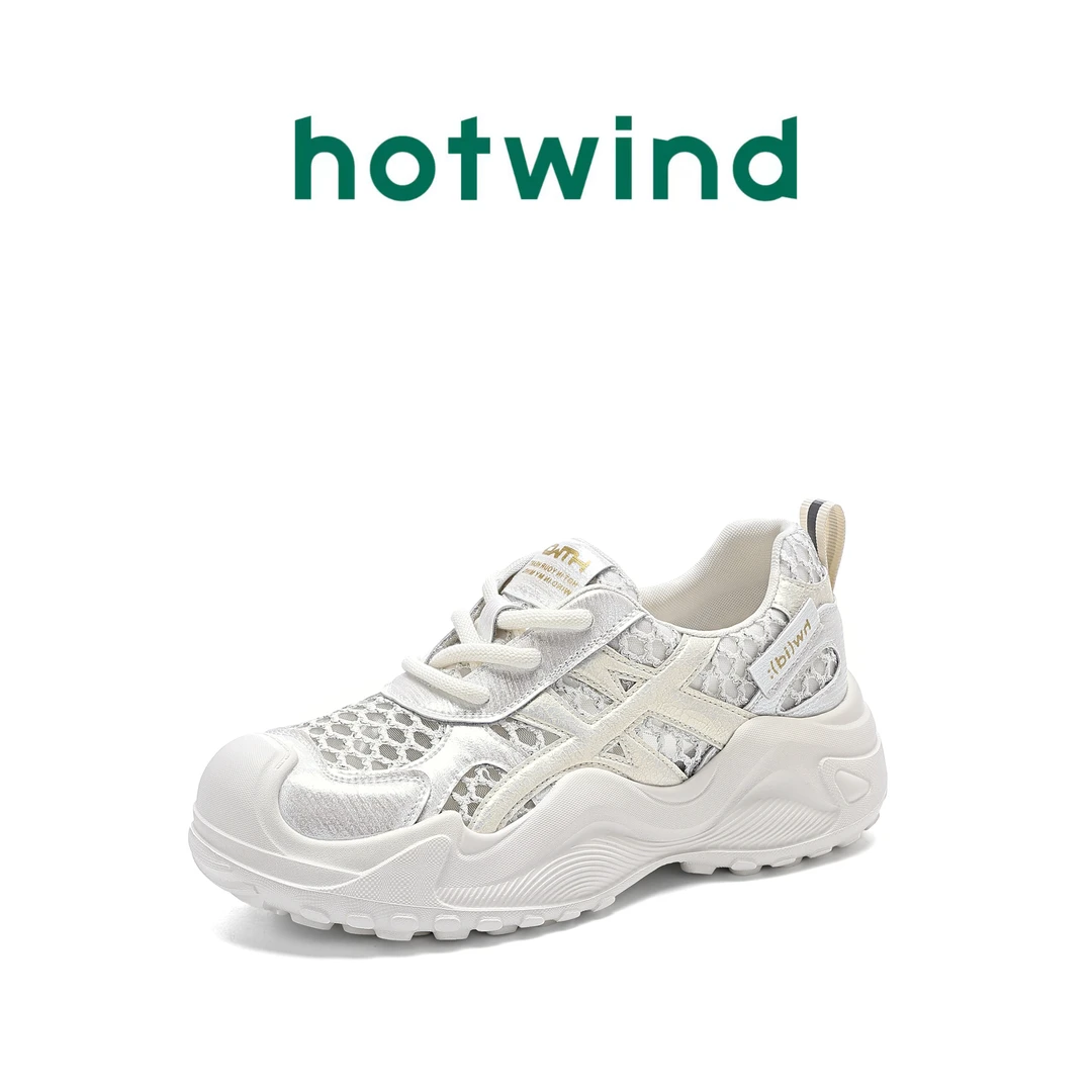 Hotwind/热风2025夏季新款时尚休闲鞋百搭舒适透气潮流轻便阿甘鞋