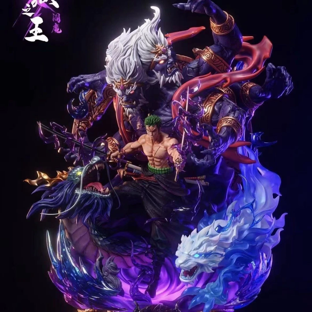 地狱索隆双头 阎魔三刀流诺亚索隆   海贼王手办摆件