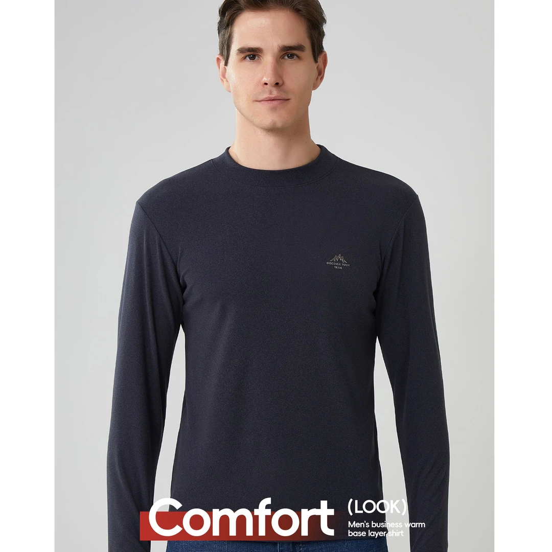 韩静儿·男士针织暖感抗起球打底衫M933