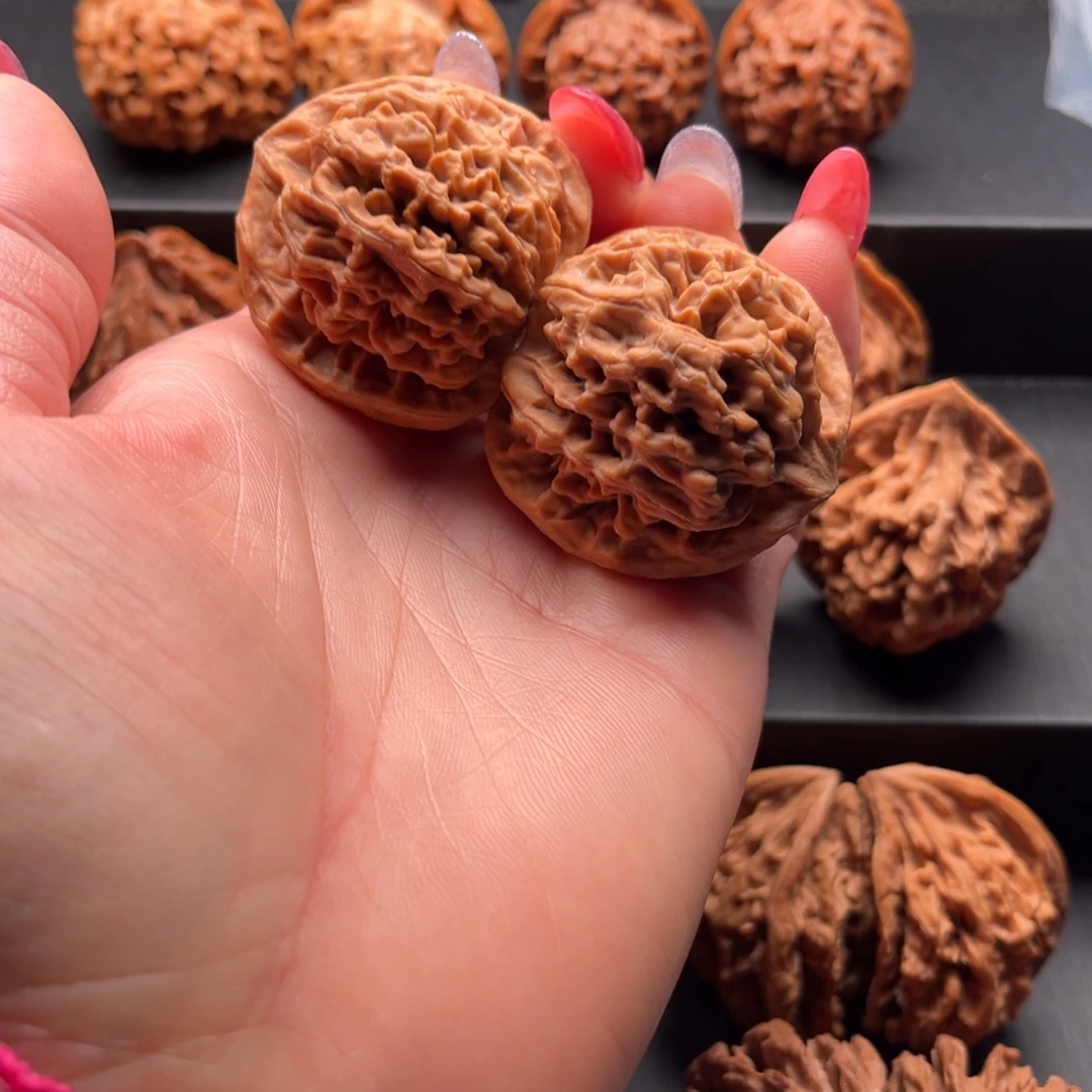 文玩核桃把件大花