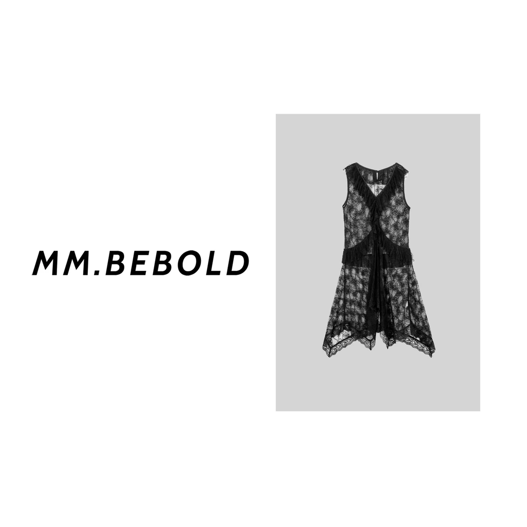 【妙姐精选】蕾丝叠穿不规则下摆长裙MQJ1995