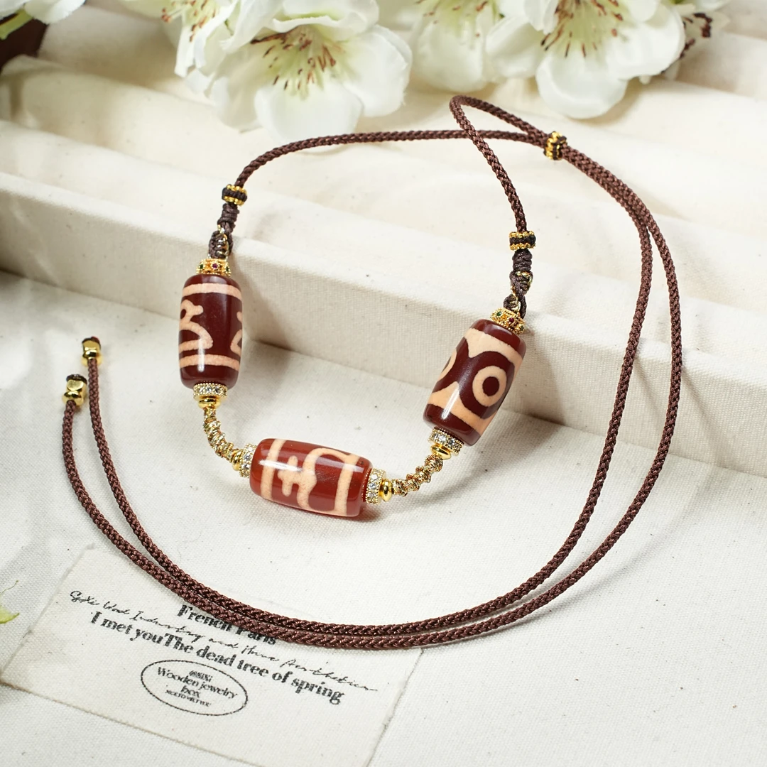 【观澜珠宝】多宝玛瑙项链 民族风藏式吊坠 多样发其一 1942