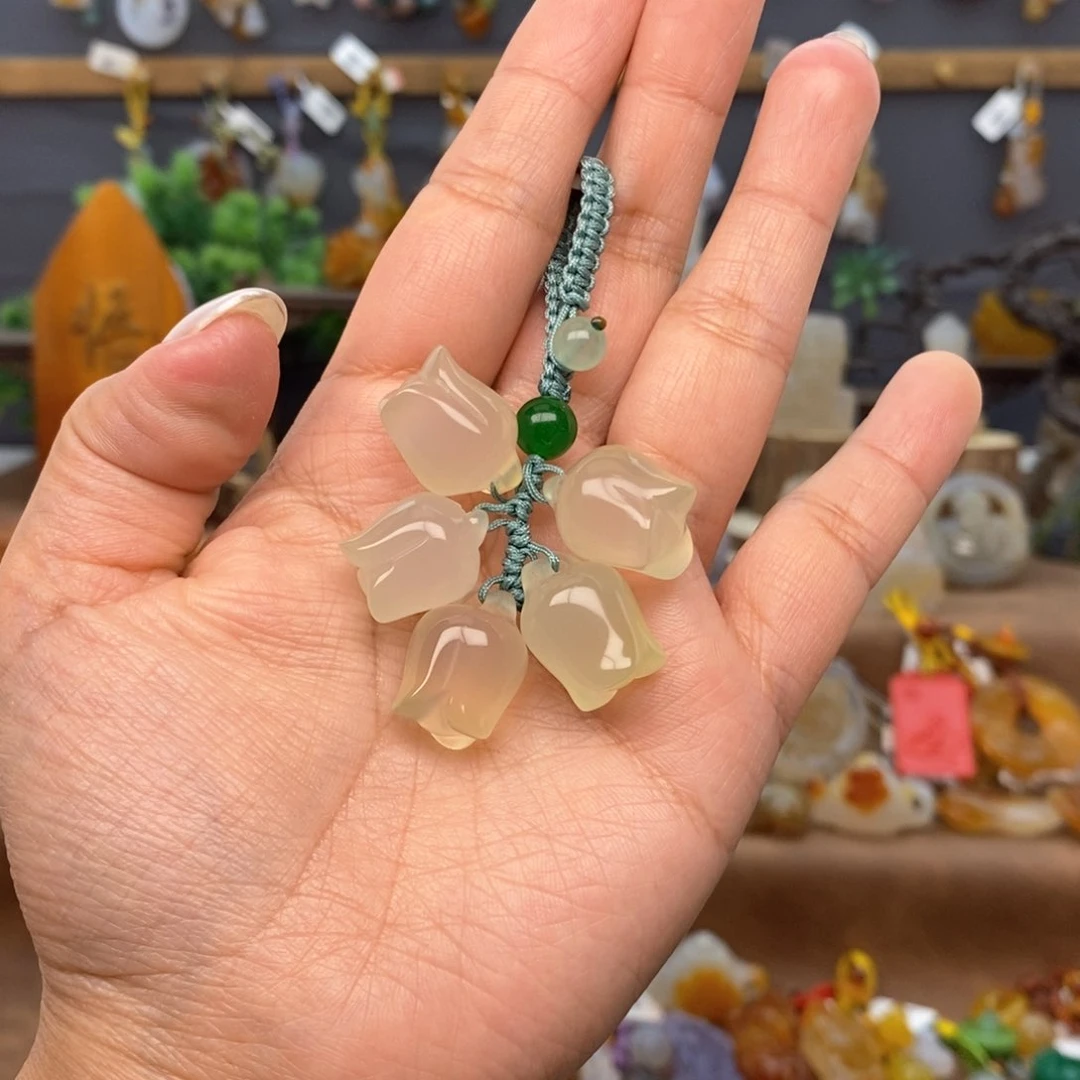 玛瑙/玉髓车挂未镶嵌挂件