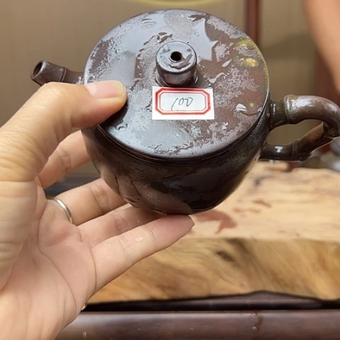 戬谷龙窑柴柴烧茶壶100