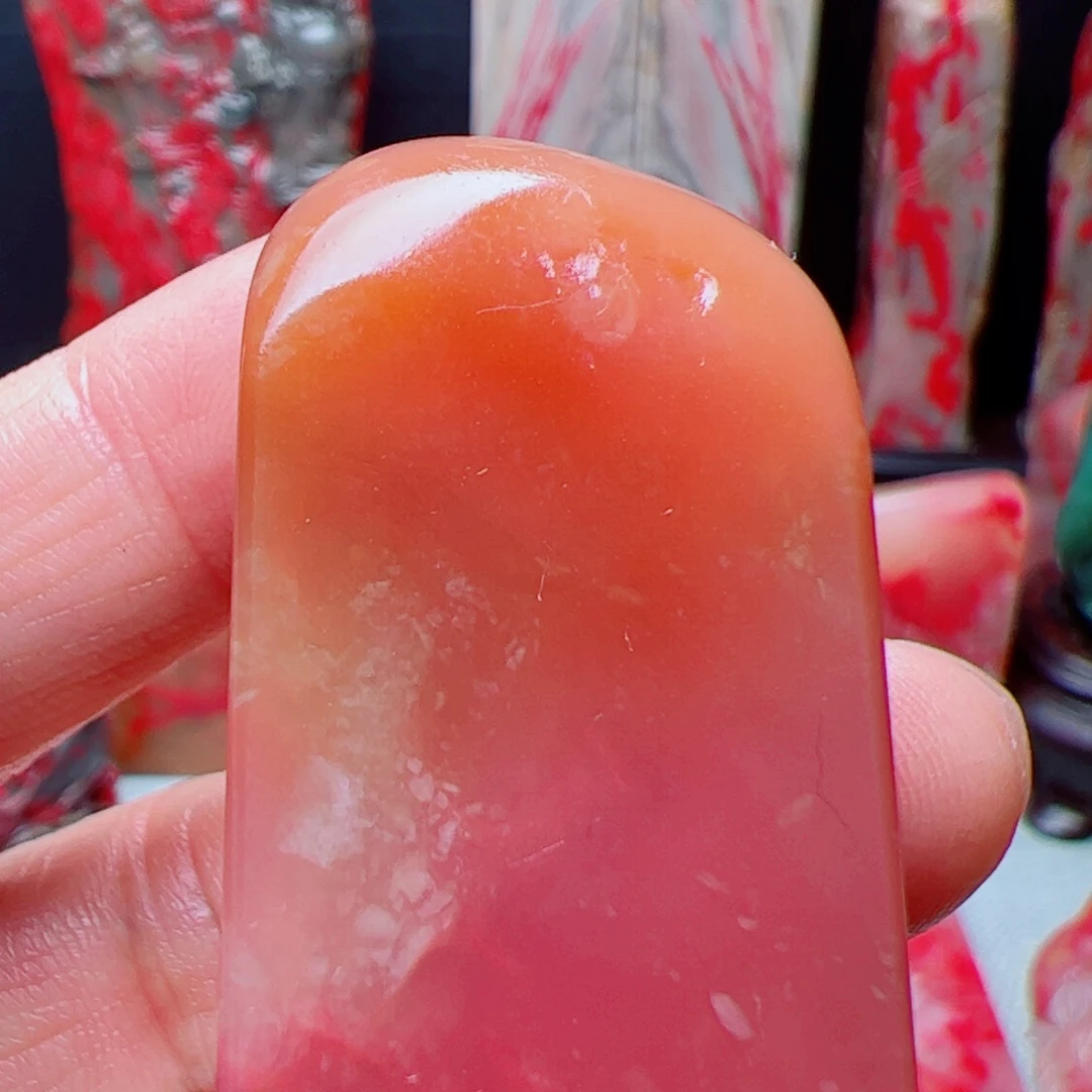 玉***子巴林石巴林鸡血石印章