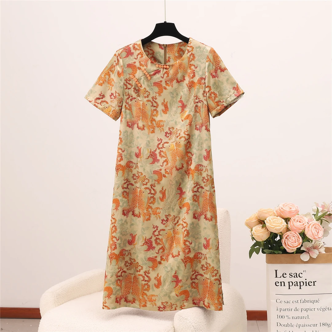 新中式短袖显瘦国风减龄气质上衣女常规款A96