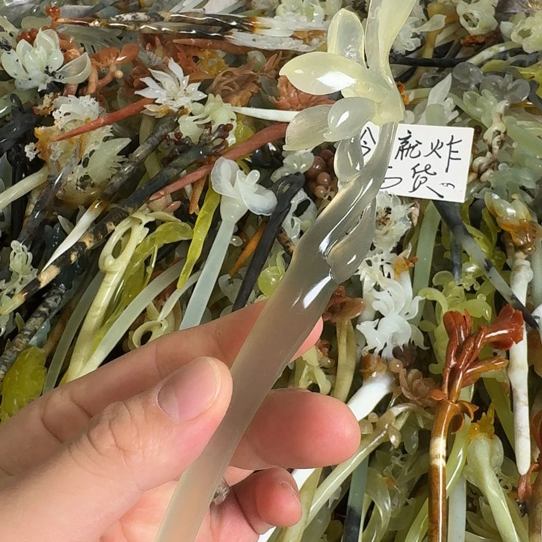 n***b蛇纹石玉未镶嵌发饰