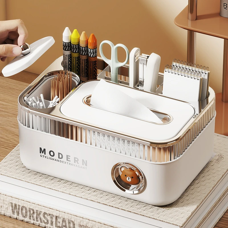 卡通创意纸巾盒客厅抽纸盒茶几遥控器桌面收纳盒卫生间厕所办公室