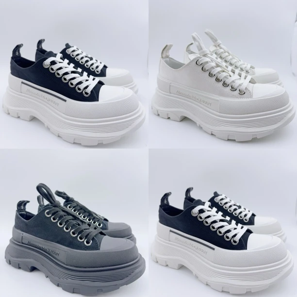 95新 Alexander McQueen/亚历山大·麦昆 35码/经典黑白熊猫老爹鞋