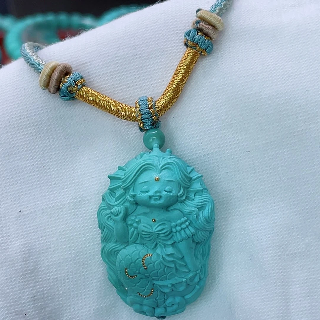 未镶嵌绿松石珠宝半成品