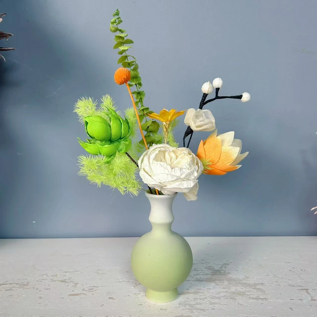 【精致小桌花】床头柜卧室玄关氛围感高级摆件