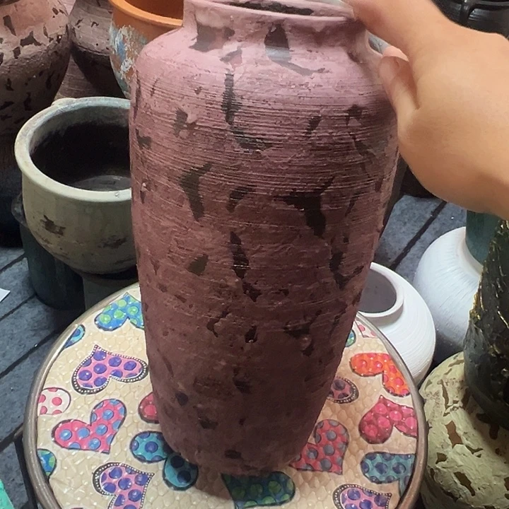 粗陶盆默认打孔高28口10