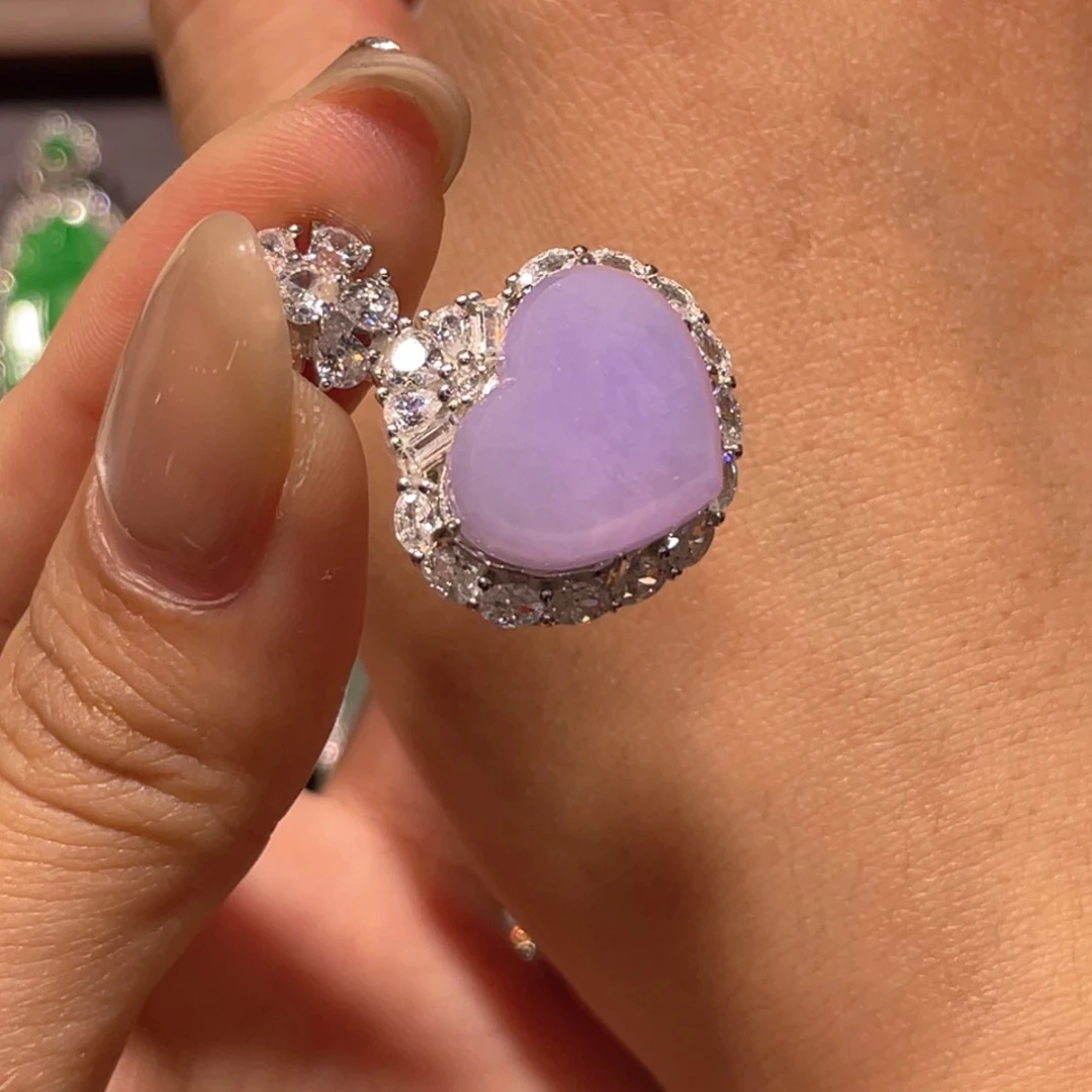 颈饰银S925镶嵌翡翠H吊坠