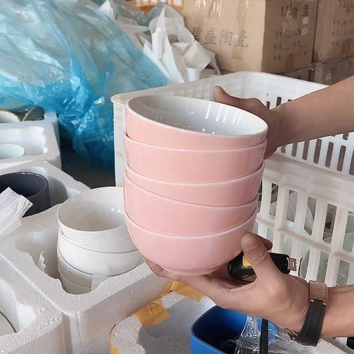 粉色碗5支破损包赔不补发介意问题