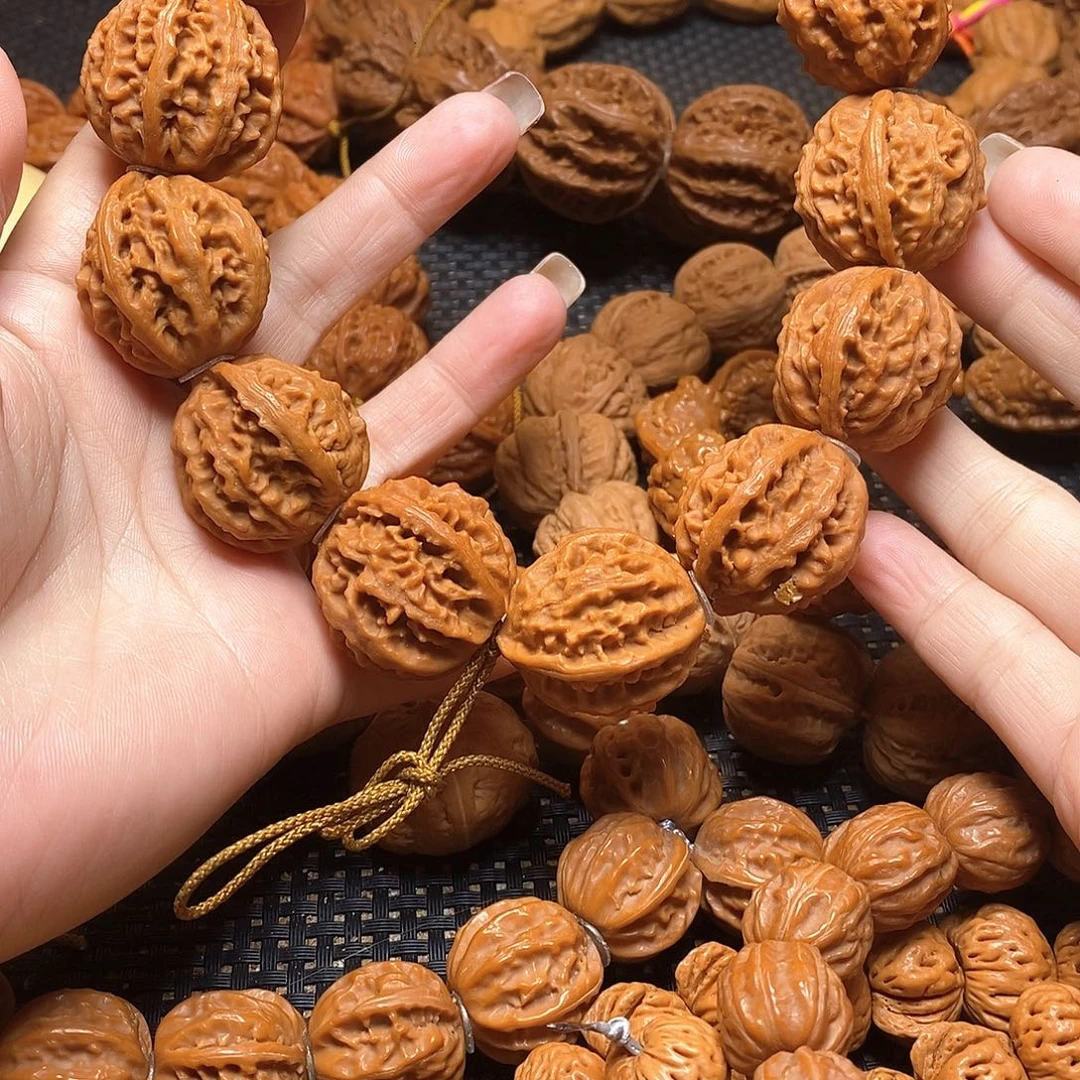 文玩核桃手串粗筋八棱手持