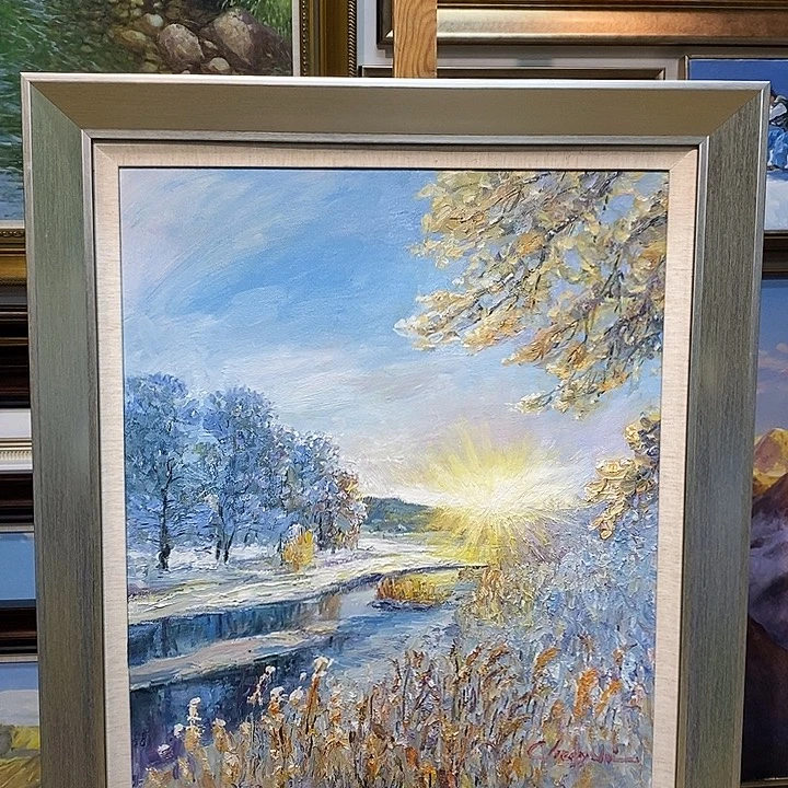 布例假纯手绘原创油画50×60cm